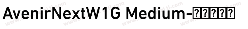 AvenirNextW1G Medium字体转换